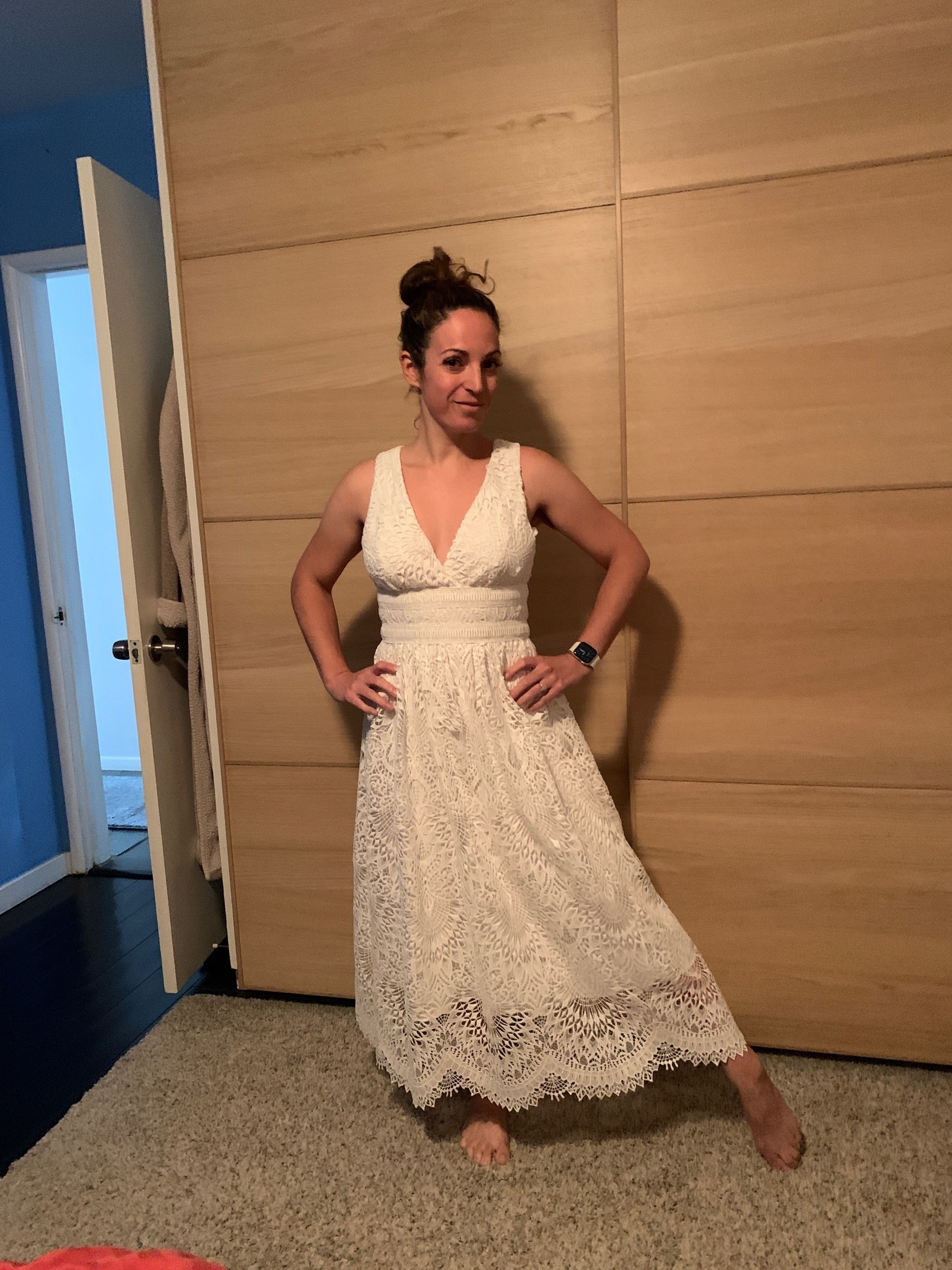white dress poshmark Untamed Petals Straight hem Oh Polly Maxi Dress White
