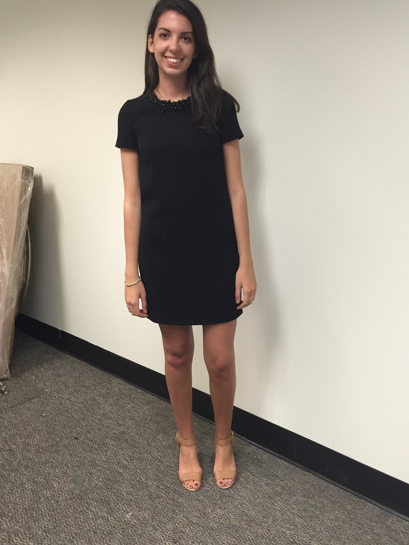 Beaded Neckline Little Black Dress by BOUTIQUE MOSCHINO