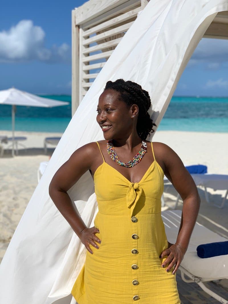 Front Tie Button Down Dress by J.O.A. | Rent the Runway