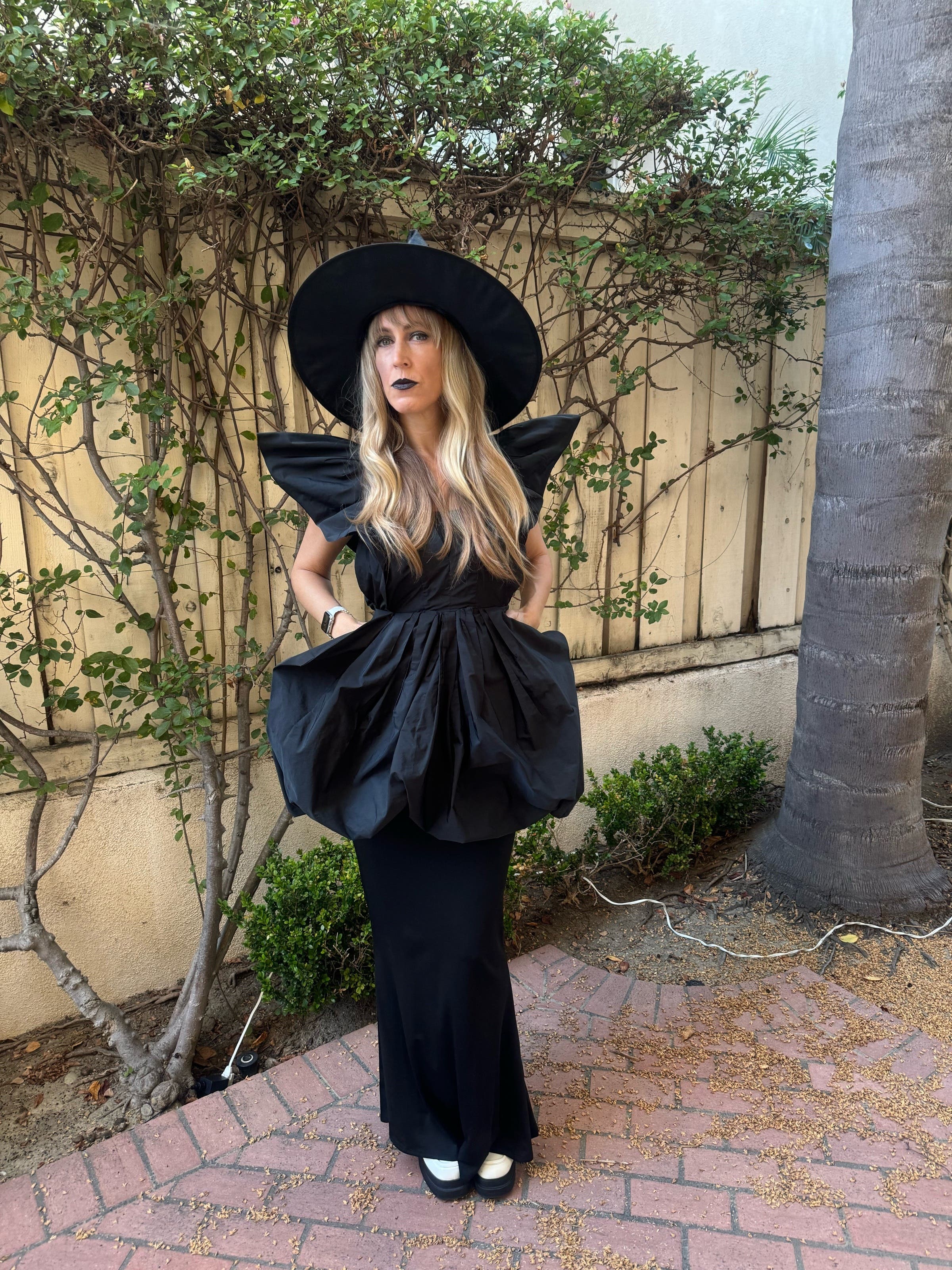 Black Deep V Mini Dress by Philosophy di Lorenzo Serafini