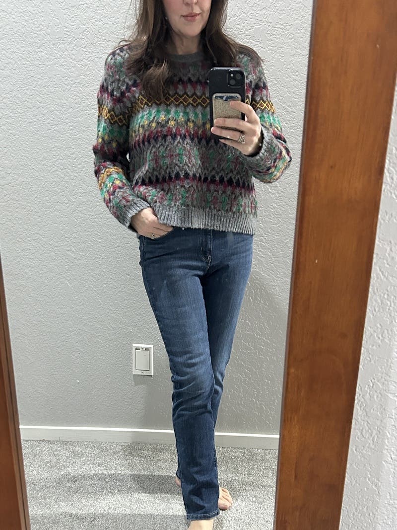 Distorted Fair Isle Sweater by Maison Margiela | Rent the Runway