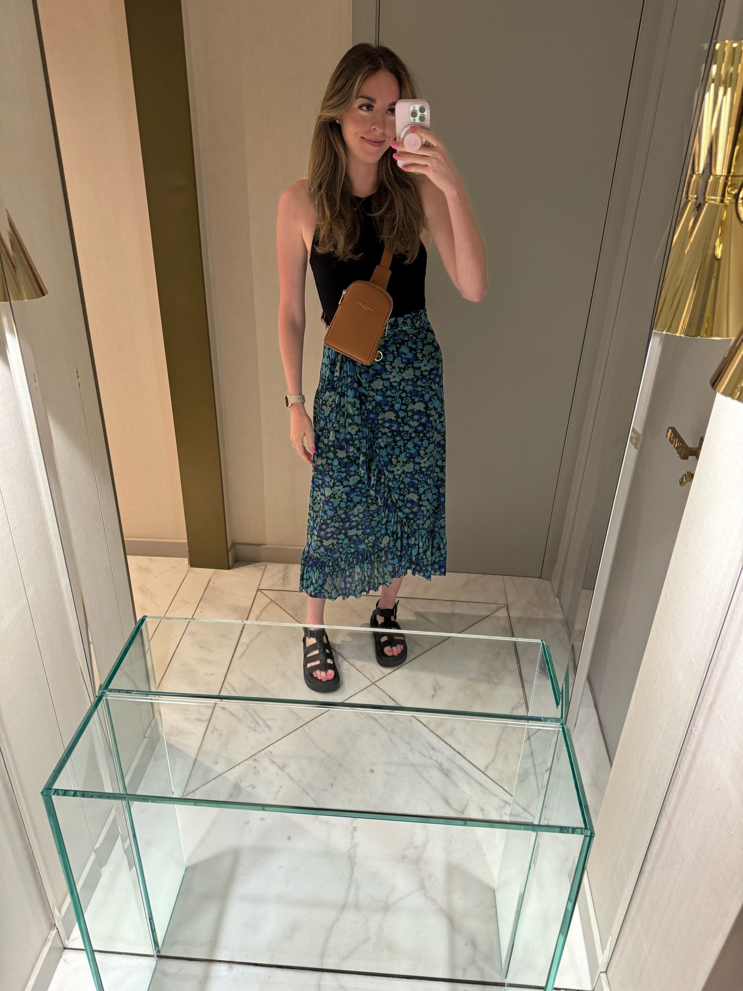 Floral Mesh Wrap Skirt by GANNI | Rent the Runway