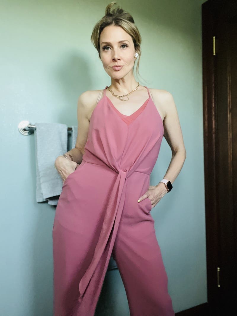 Terracotta Jumpsuit by Harlyn | Rent the Runway
