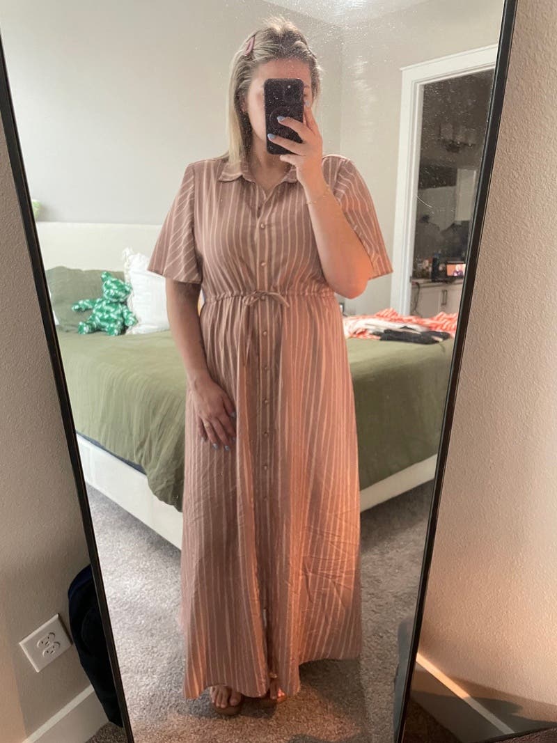 knee length dresses for ladies Watercolorgardenia / L main image 0