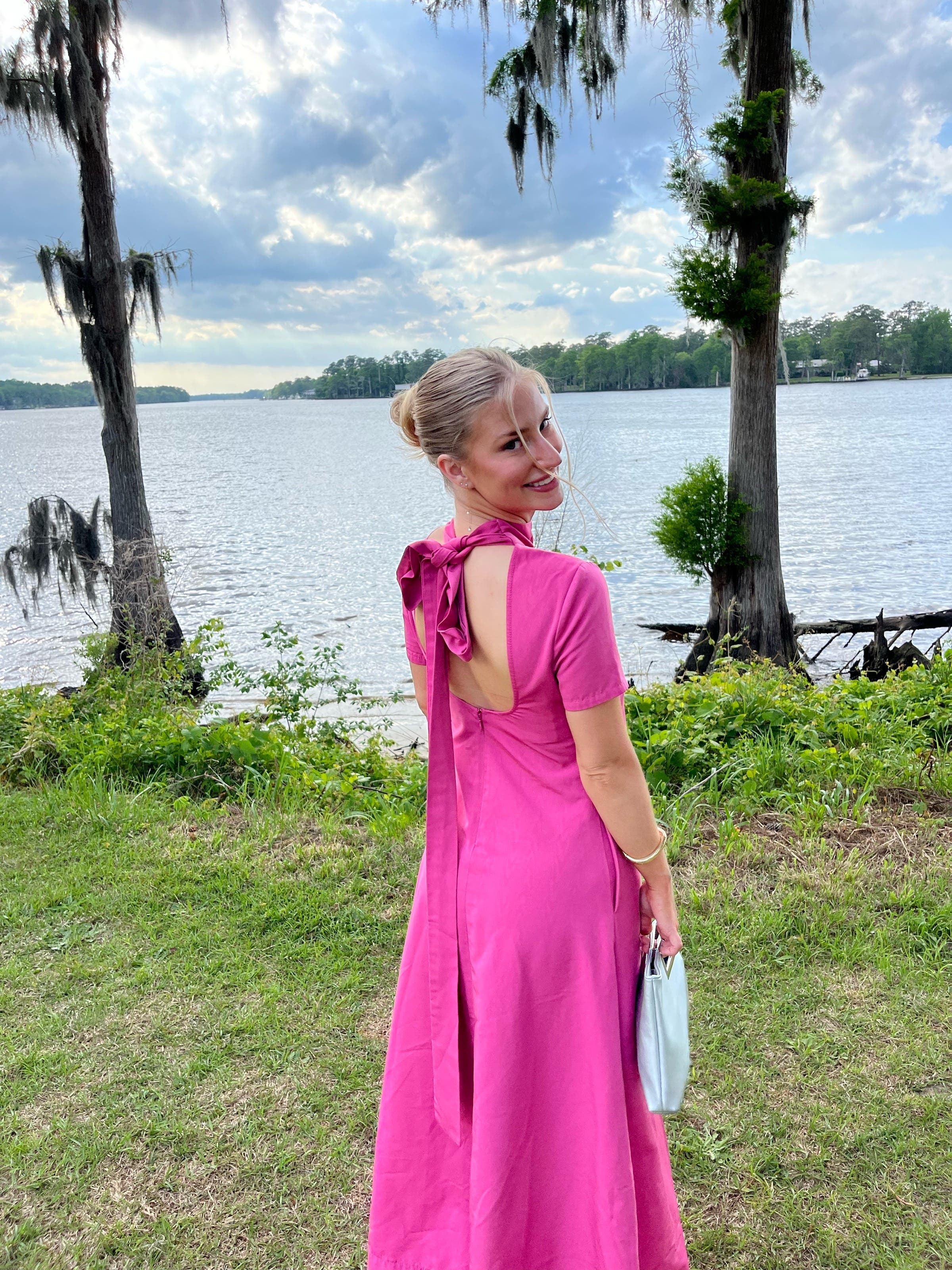 PINK-PINK　【美品】グラントイーワンズ　ララドール　80L Sweet in Pink Maxi Dress - Pink – Hazel & Olive