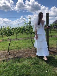 linen dress corset Floral Print Maxi Dress