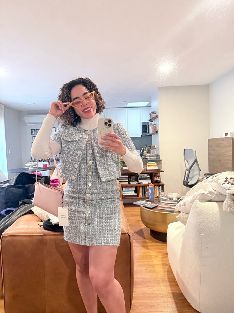 Short Sleeve Tweed Jacket by TOCCIN X RTR | Rent the Runway