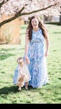 badgley mischka water lilies maxi dress Jewel Badgley Mischka Printed Spaghetti Strap Cotton Day Dress Dress