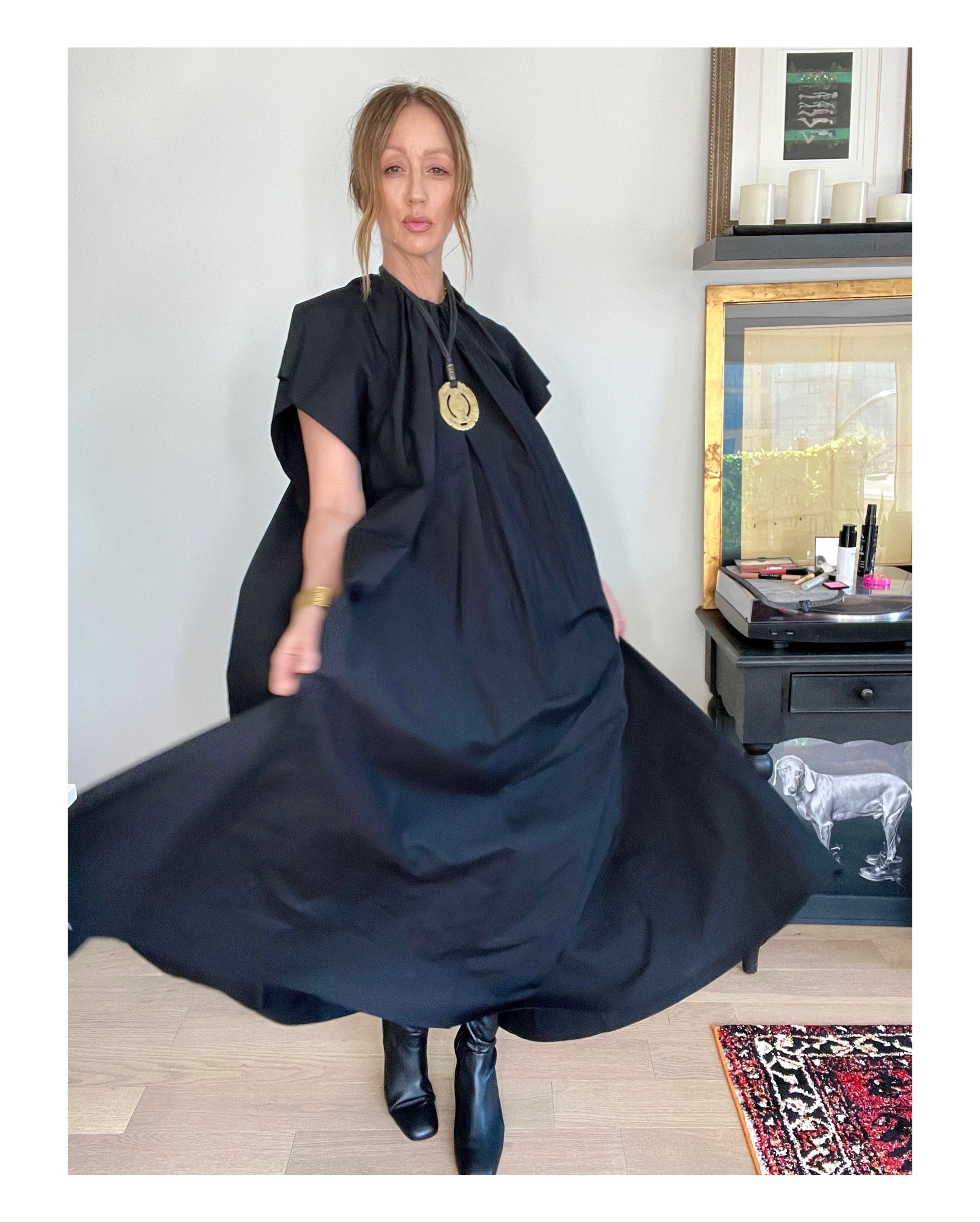 ワンピース MM6 MAISON MARGIELA SILK MAXI DRESS Black Maxi Dress by MM6 Maison Margiela | Rent the Runway