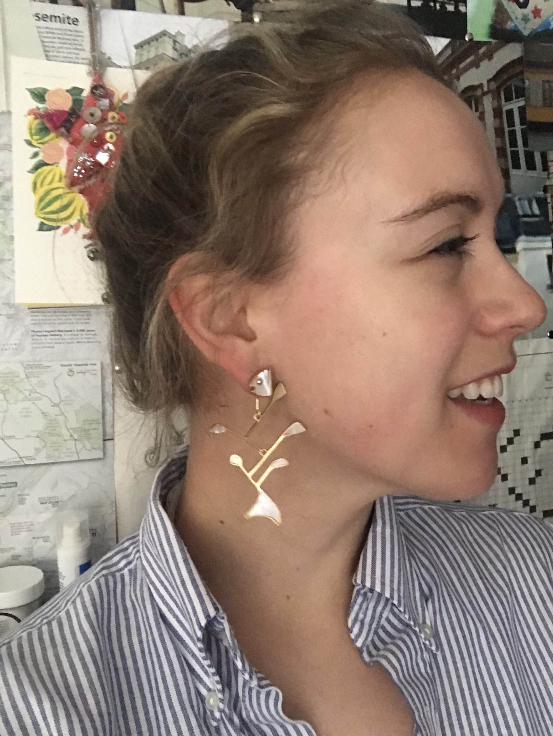 Small Poured Resin Fish Earrings by Tory Burch Accessories