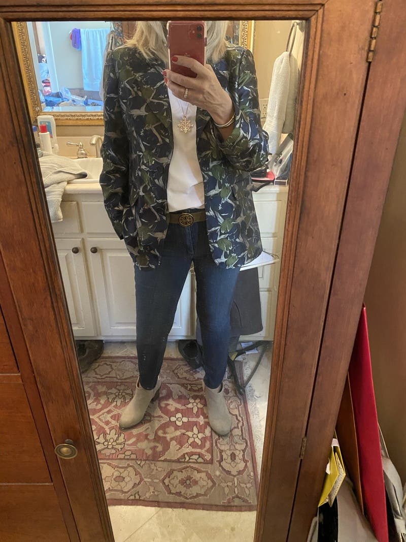 Tulip Print Suit Jacket by Derek Lam 10 Crosby x RTR | Rent the Runway