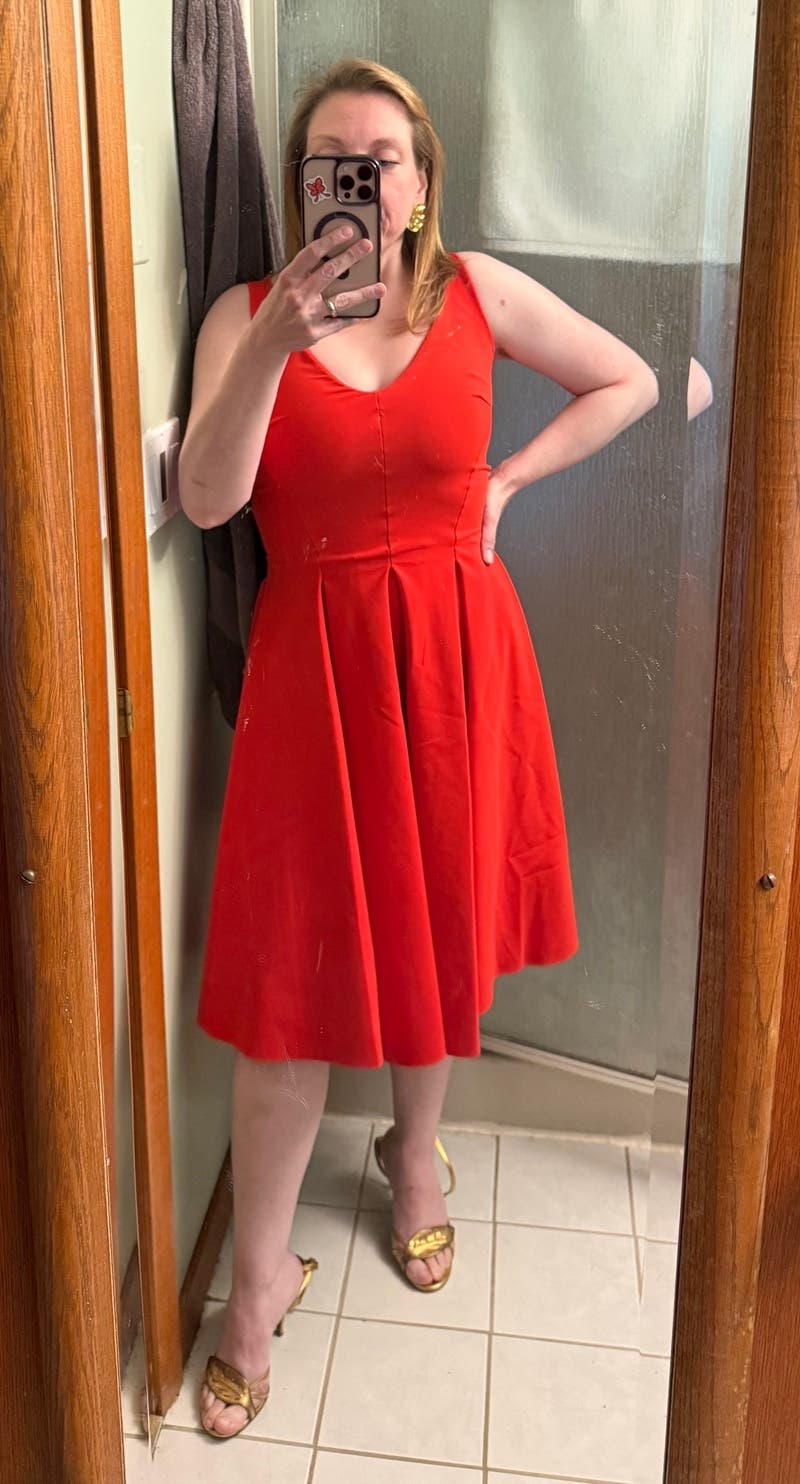 CHIARA BONI LA PETITE ROBE 売れ筋商品|||チアラ・ボニ・プティ・ローブ Tシャツ トップス レディース Tops Orange Chiara Boni La Petite Robe Cassandre Dress in Spicy Pink