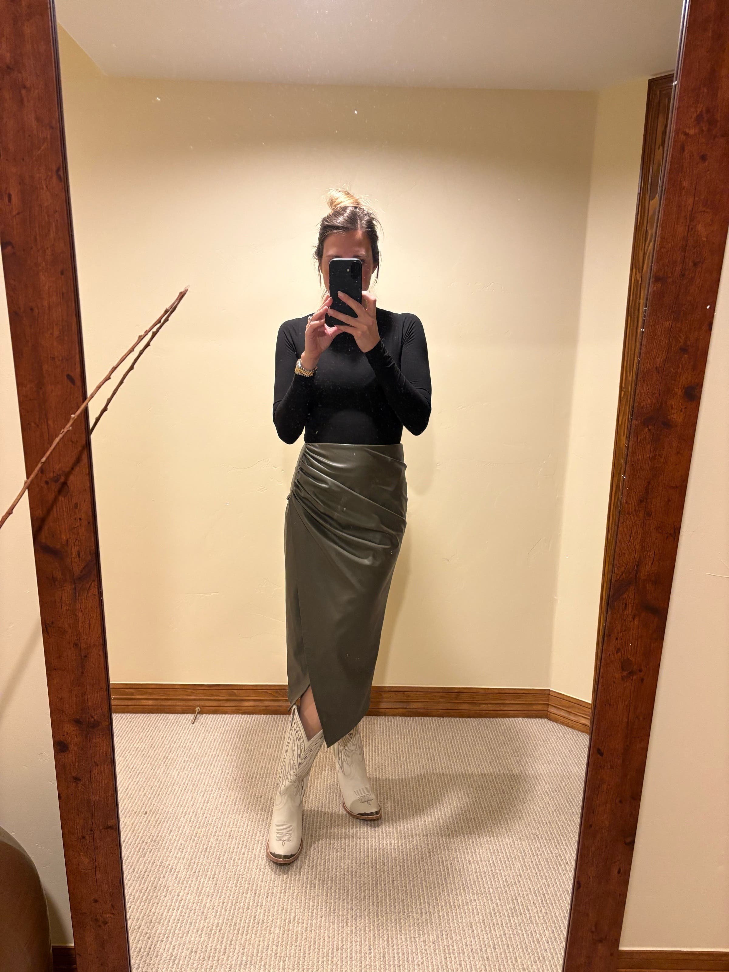 Green Leather Pencil Skirt by Jason Wu x RTR | Rent the Runway