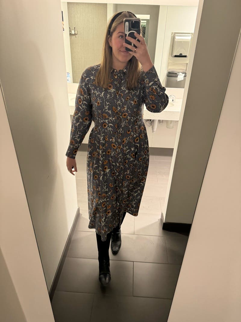 【送料 関税込】Tory Burch Long-sleeved midi dress Eleanor Shirtdress by Tory Burch | Rent the Runway