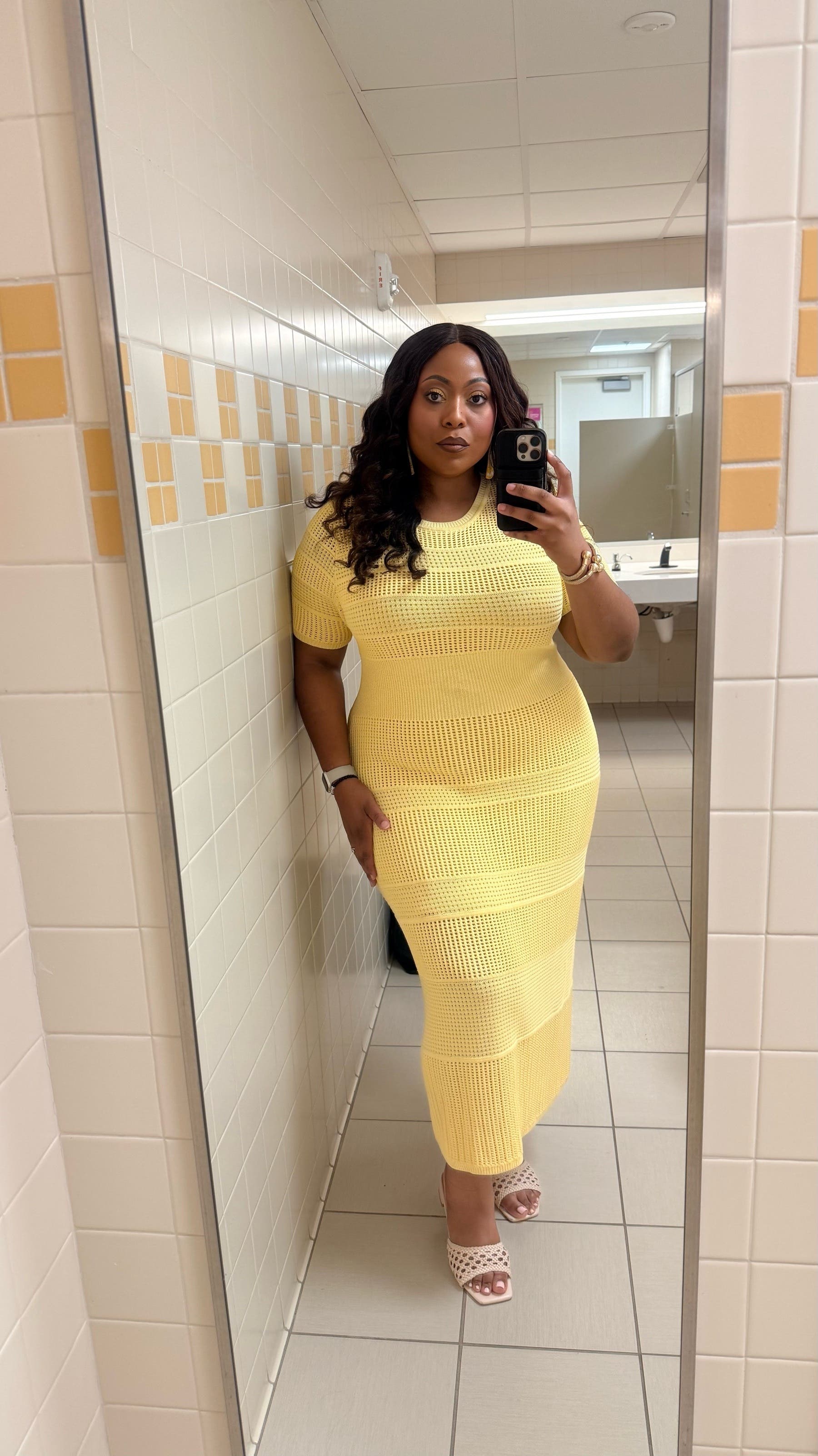 Yellow Knit Midi Dress by Jason Wu x RTR | Rent the Runway