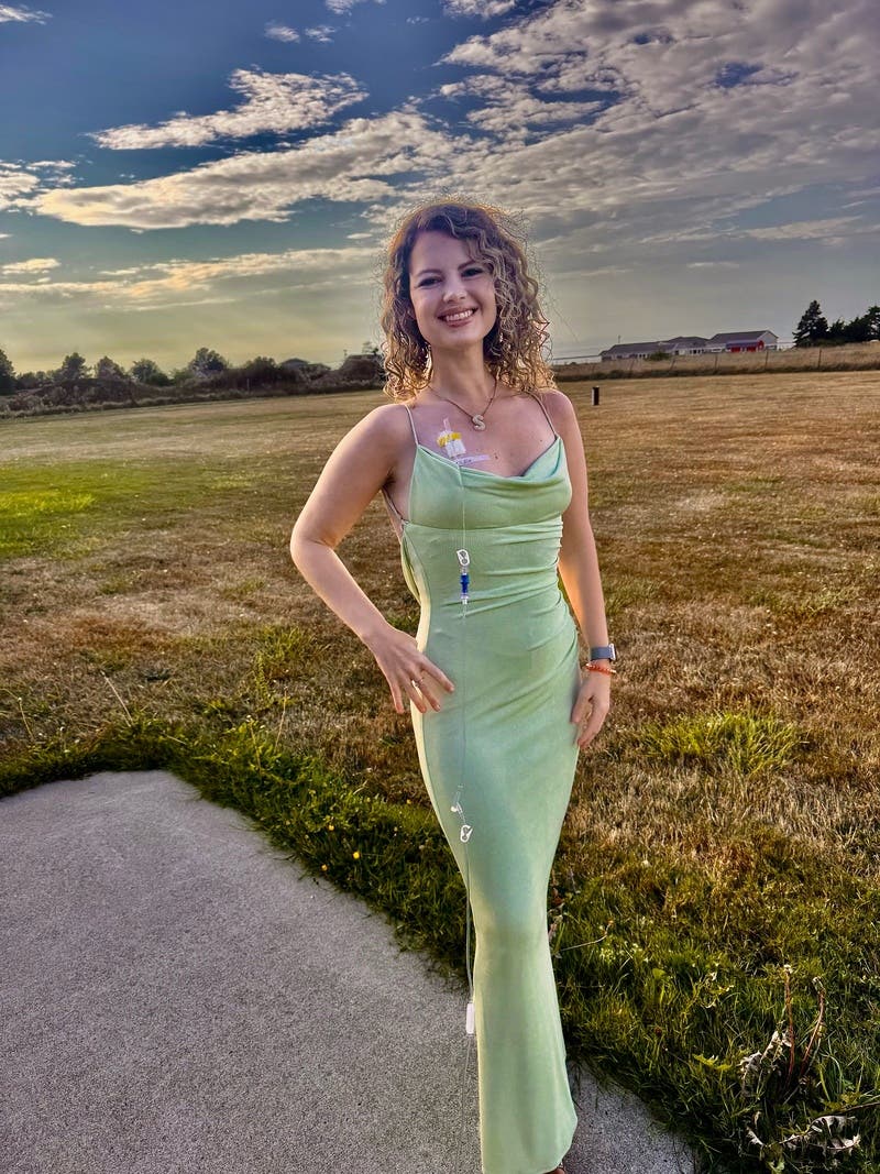 Cowl Neck Surreal Gown
