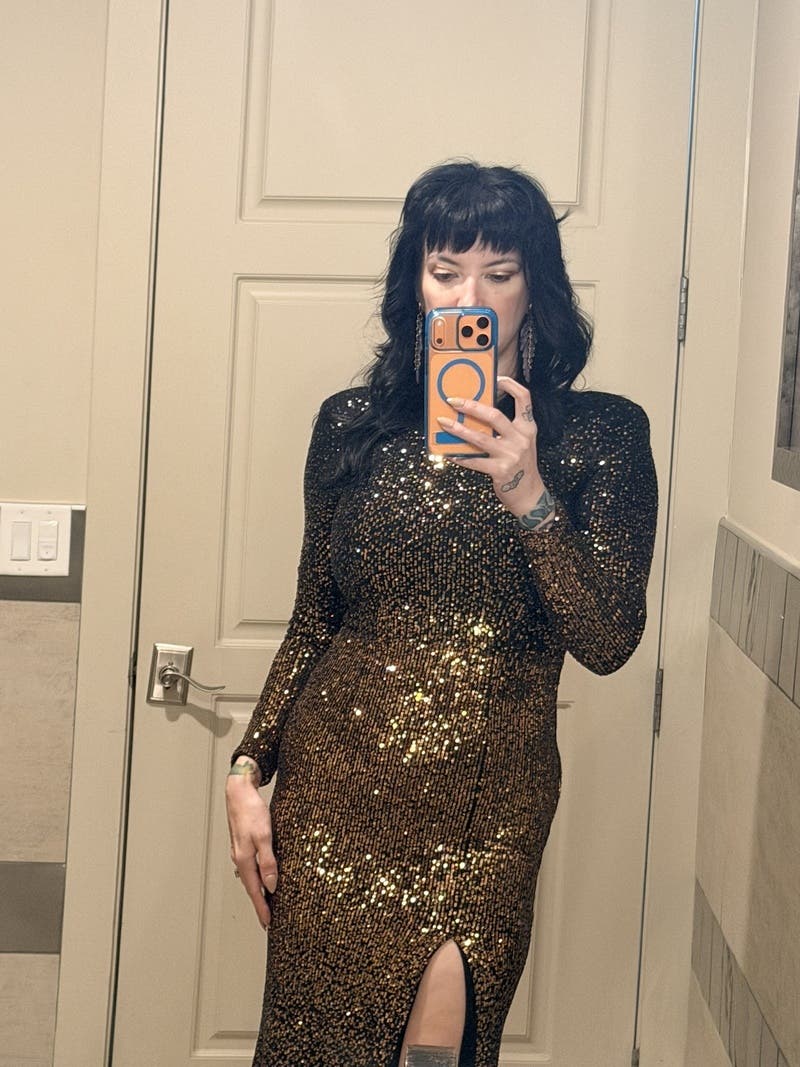 dress the population kiera sequin column gown Kiera Sequin Column Gown by Dress The Population