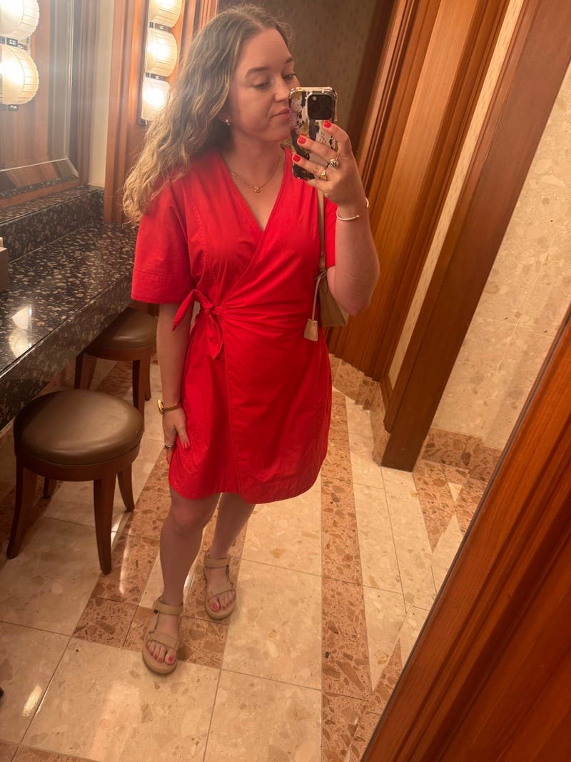 ワンピース Ganni Printed ette Mini Wrap Dress Mini Wrap Dress by GANNI x RTR | Rent the Runway