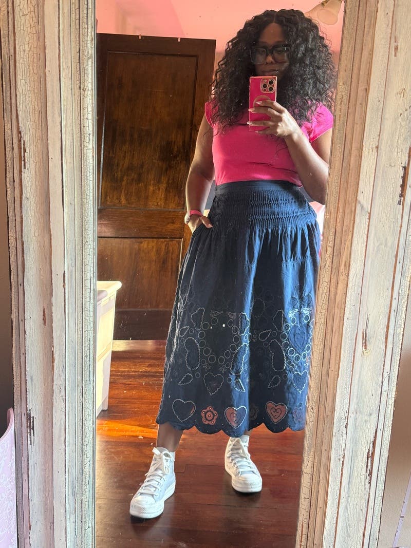 Jeanetta Eyelet Skirt by Sea New York | Rent the Runway