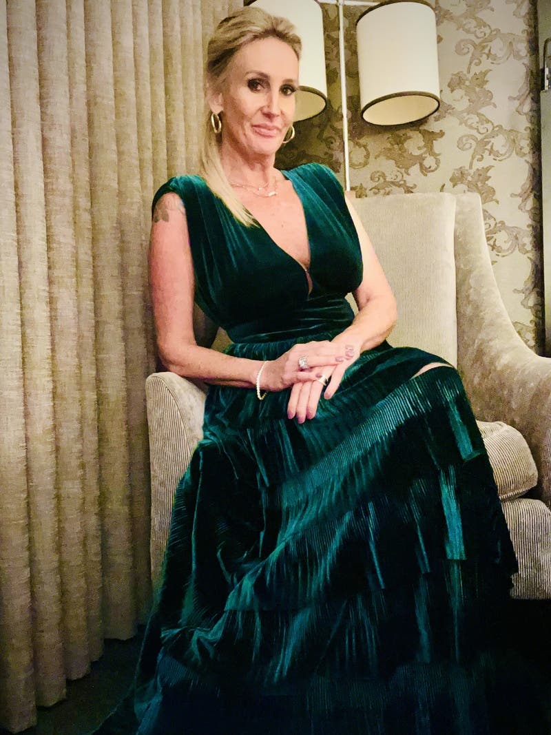 KOI GOWN - EMERALD VELVET