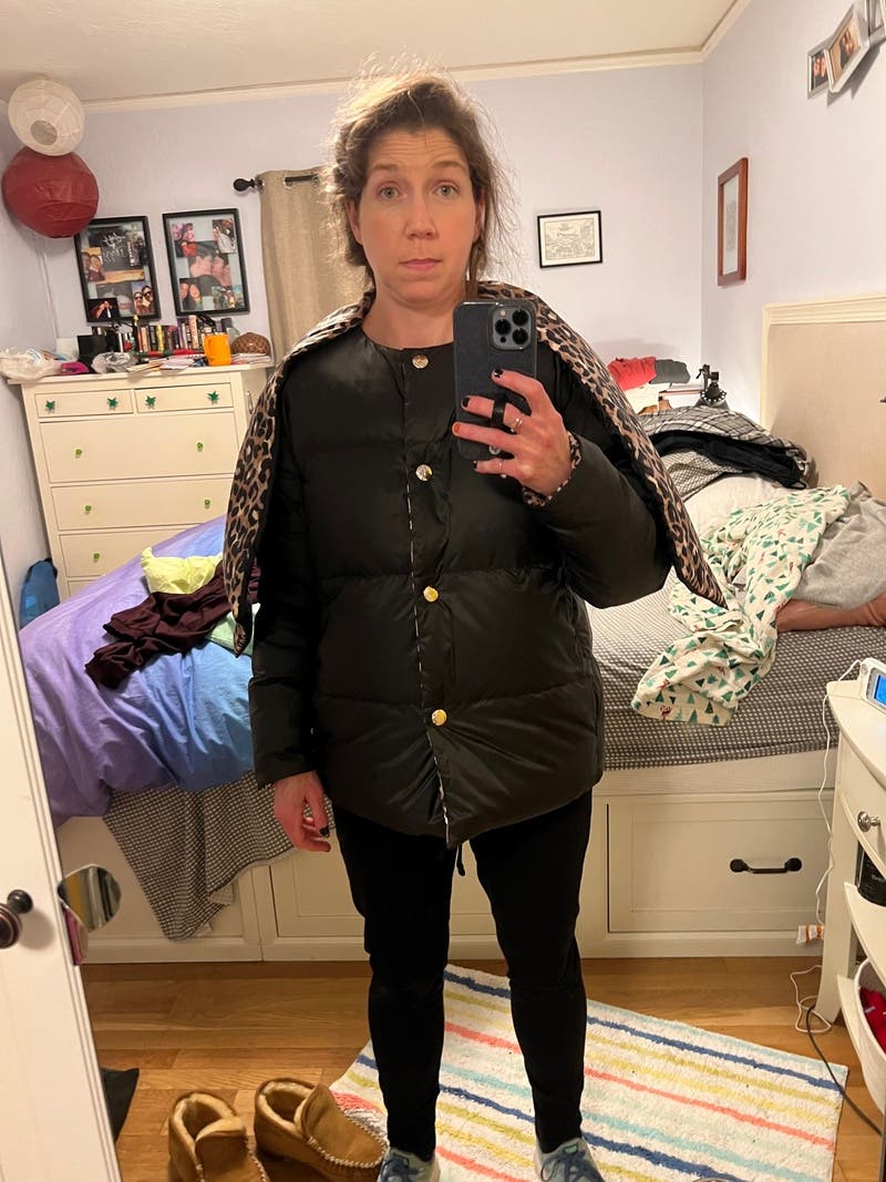 Leopard Central Reversible Jacket by kate spade new york