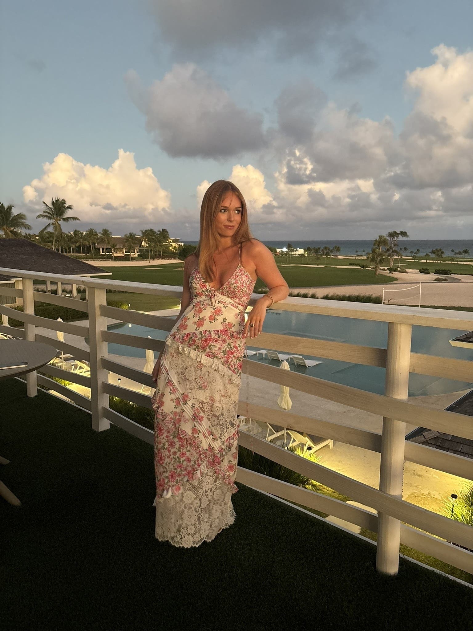 fitted lace wedding dress For Love and Lemons Rosalyn Maxi in White – TrenLend main image 1