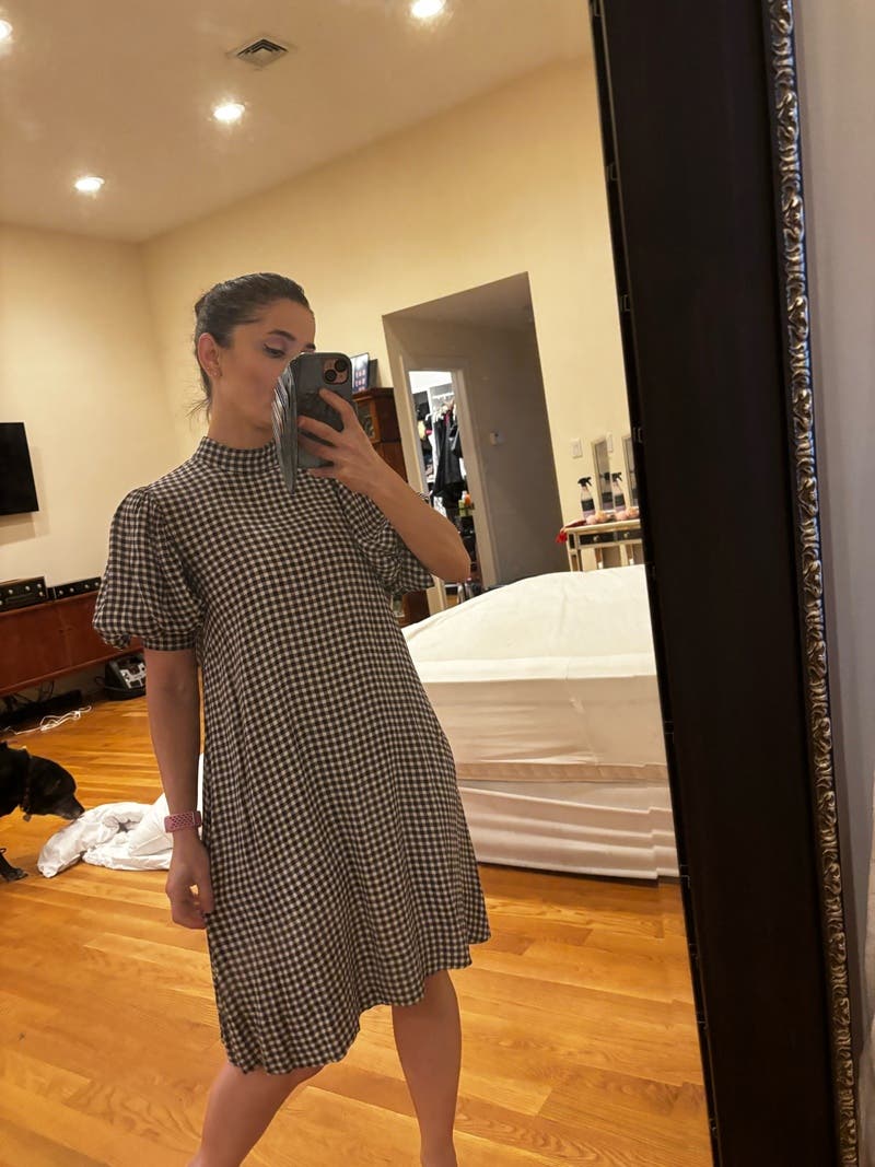 Gingham Mini Dress by GANNI | Rent the Runway
