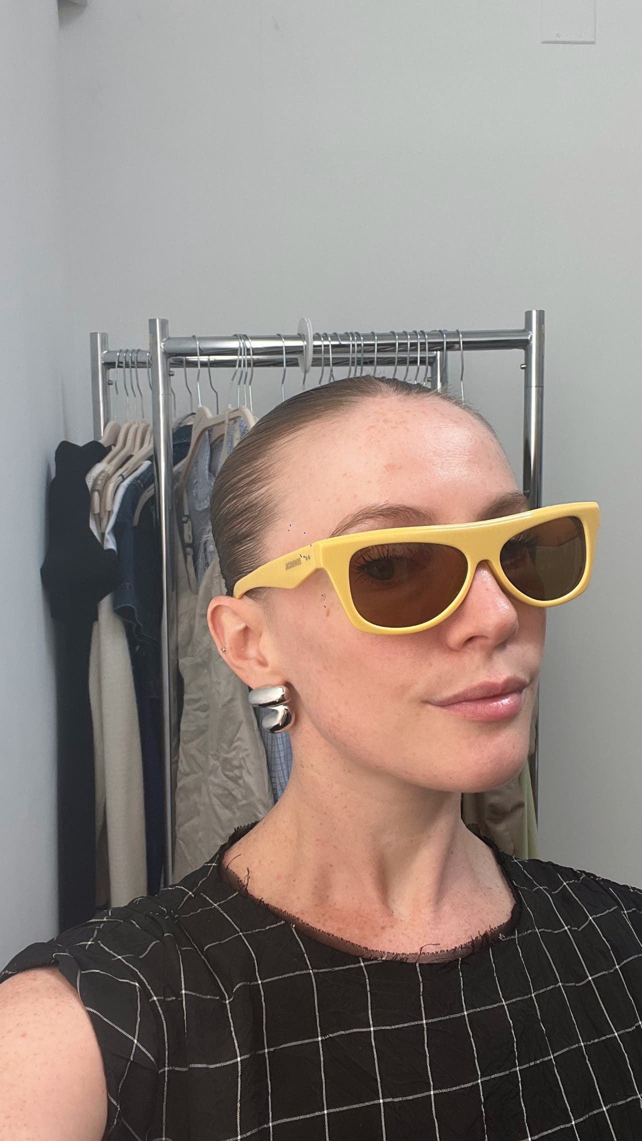 Pina Rectangle Sunglasses by Jacquemus Eyewear | Rent the Runway