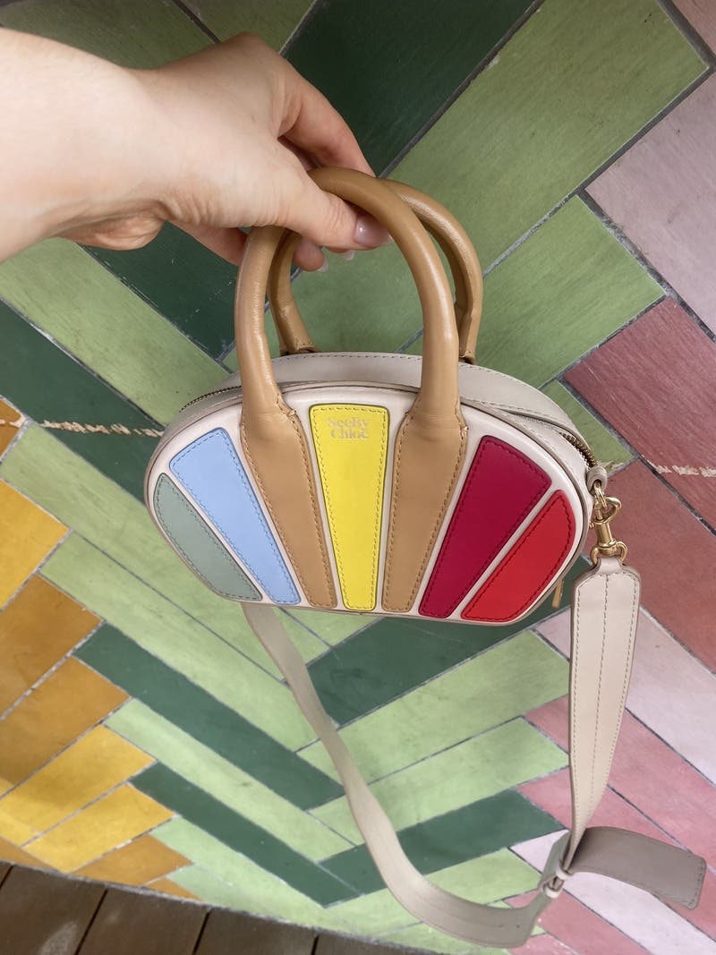 Cherry Pink Shell Bag by See by Chloé Accessories | Rent the