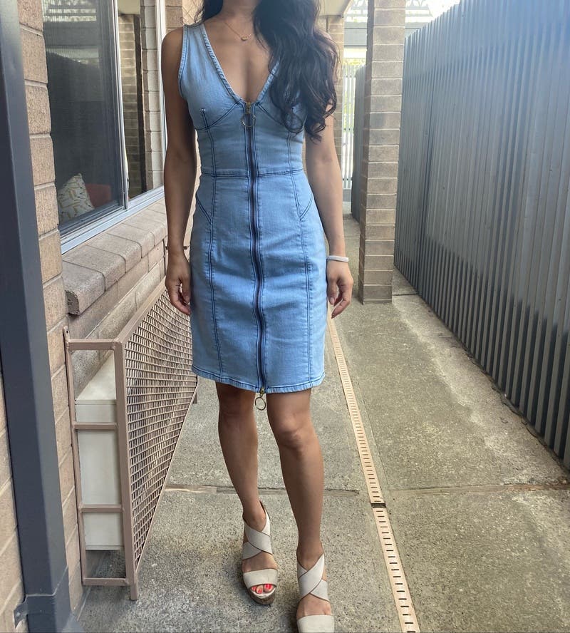 finders keepers denim dress finders keepers denim dress
