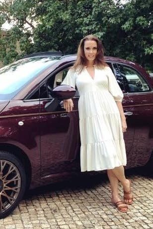 amanda uprichard saffron midi dress Amanda Uprichard Saffron Dress - Palm Print