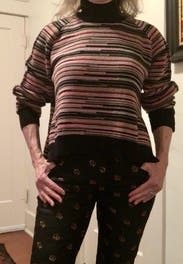 Pink Striped Sweater