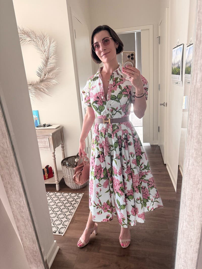 Violet Floral Midi Dress by Ted Baker London | Rent the Runway