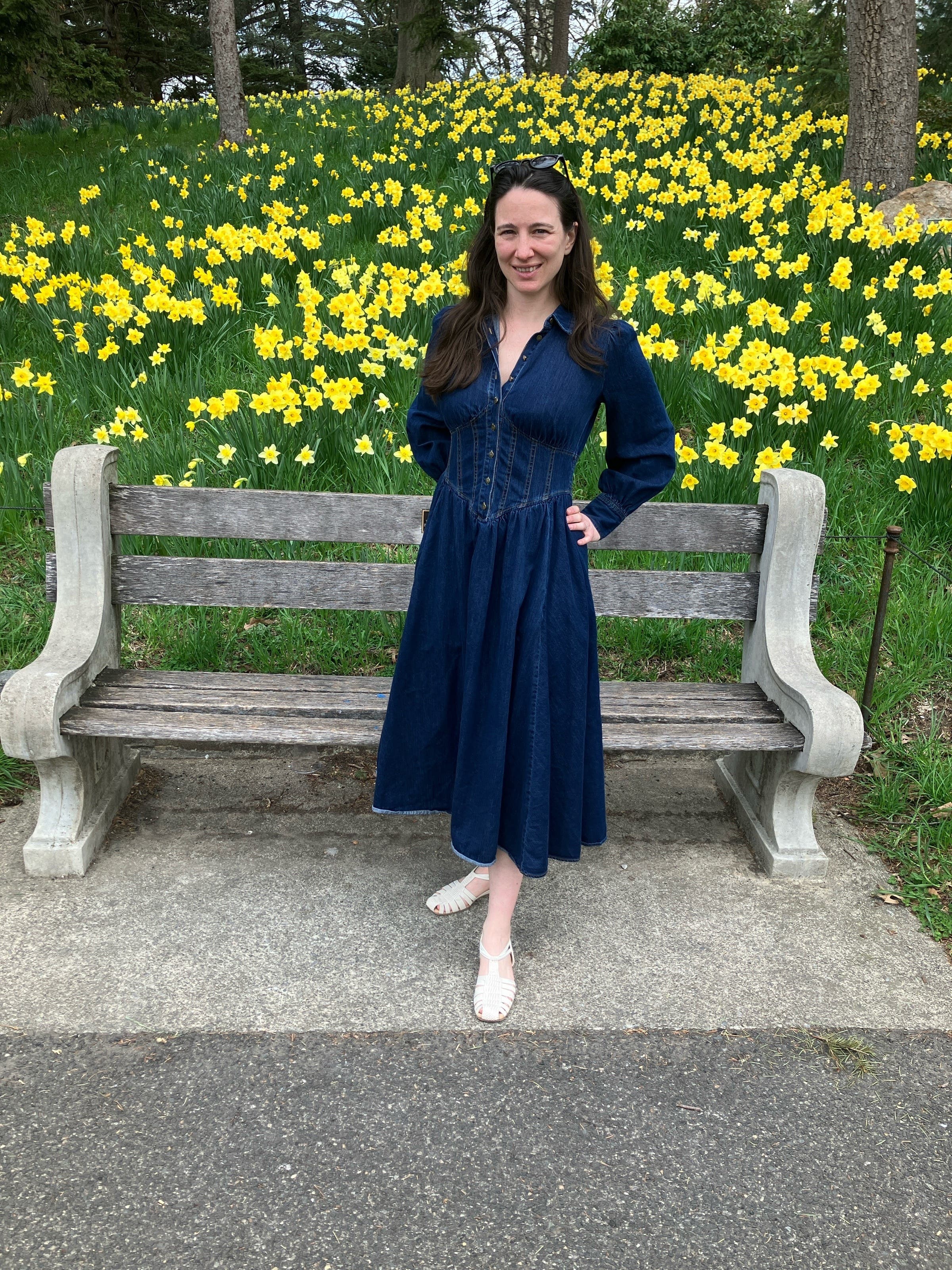 Denim Corseting Midi Dress by Derek Lam 10 Crosby x RTR | Rent the