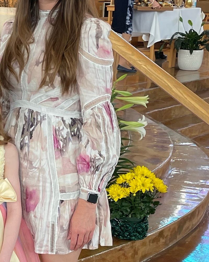 TED BAKER Floral パフスリーブ ドレス Ted Baker（テッドベーカー）の「ABRIEE フラワープリント