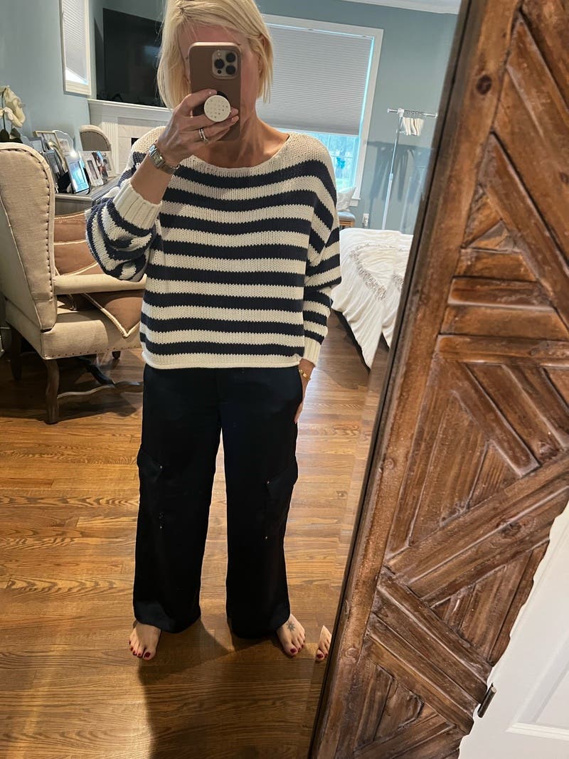 パンツ Michael Kors FW25 Printed satin pant (MT53H0DJLW NICKEL) Black Loose-fit trousers with monogram Michael Michael Kors