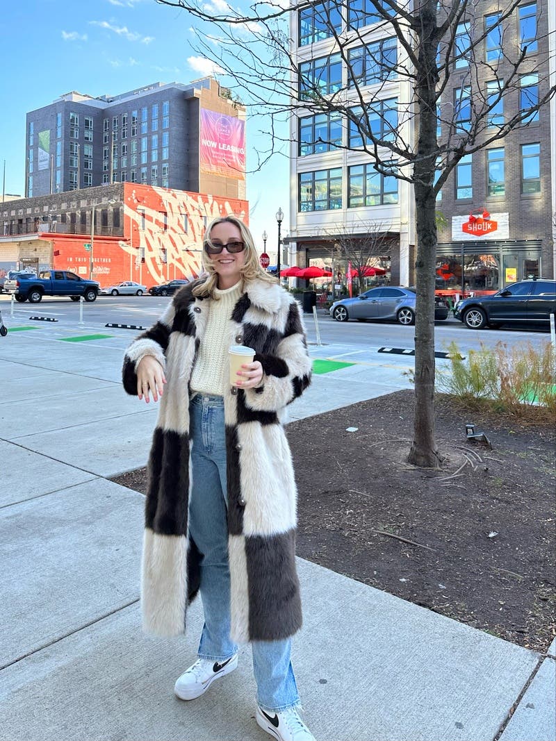 Nina Faux Fur Coat by Stand Studio | Rent the Runway