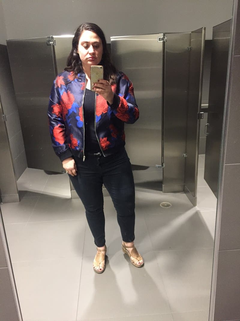 ダウンジャケット・コート Rose Print Bomber Jacket Rose Print Bomber Jacket by Endless Rose | Rent the Runway
