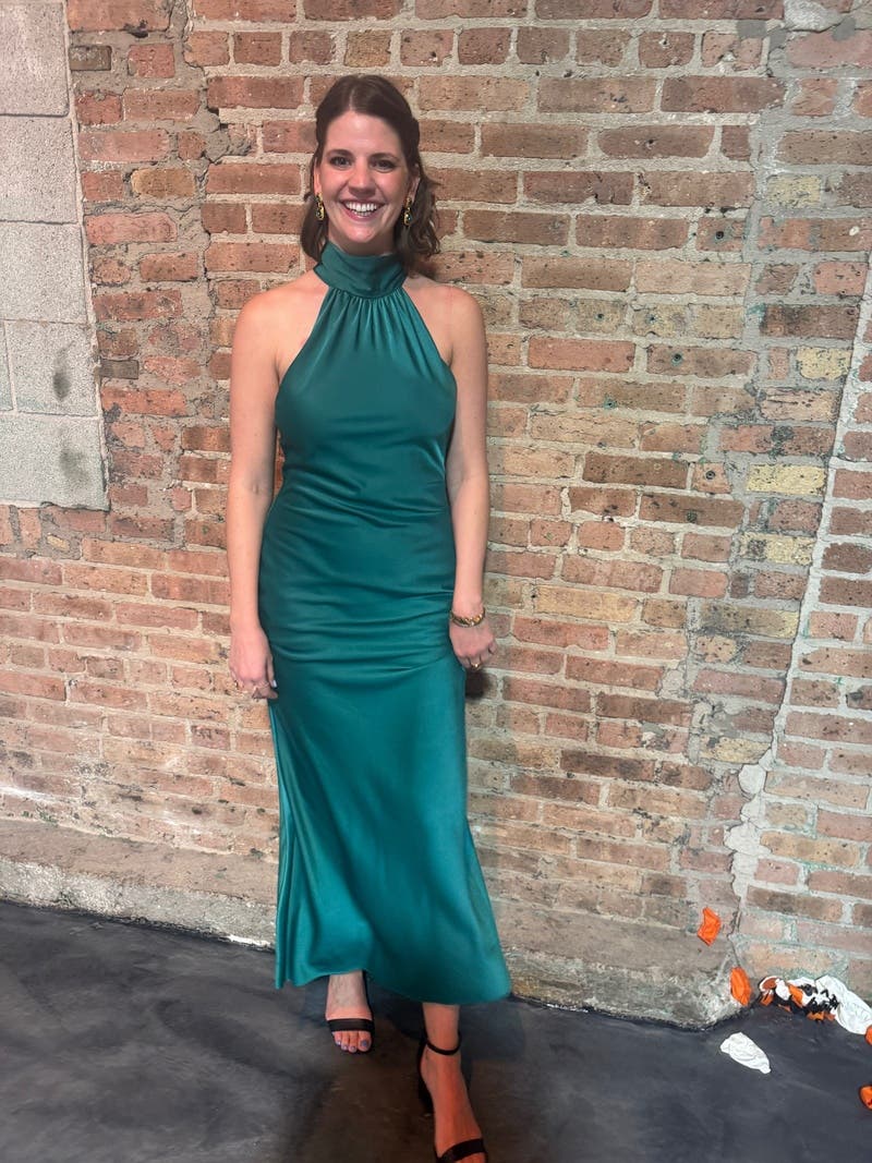 Satin Halter Dress by FAVIANA | Rent the Runway