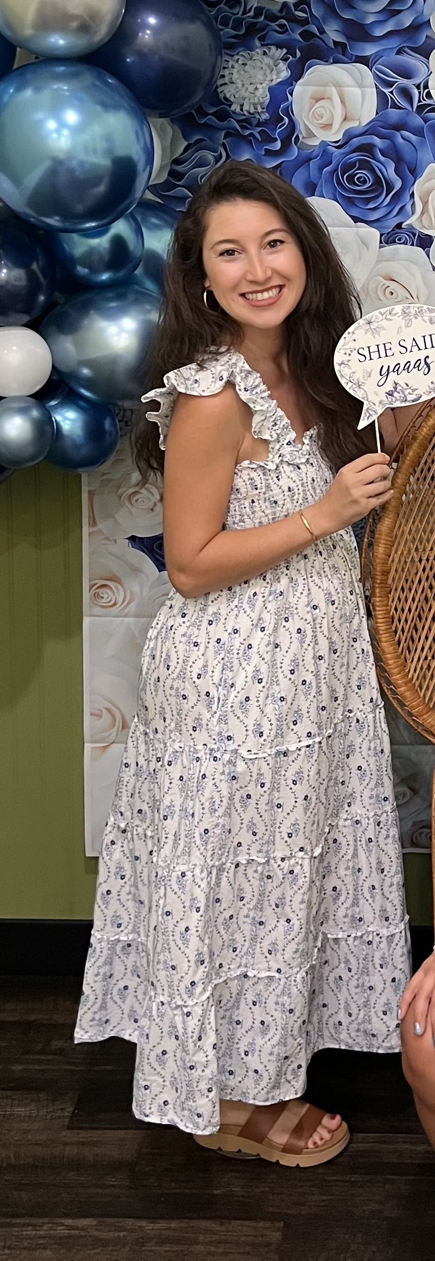 White Floral Ellie Nap Dress by Hill House Home Rent the Runway