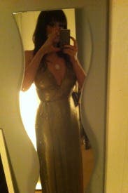 slim fit dress slacks Donna Morgan Gold Sequin Long Sleeve Party Dress main image 0