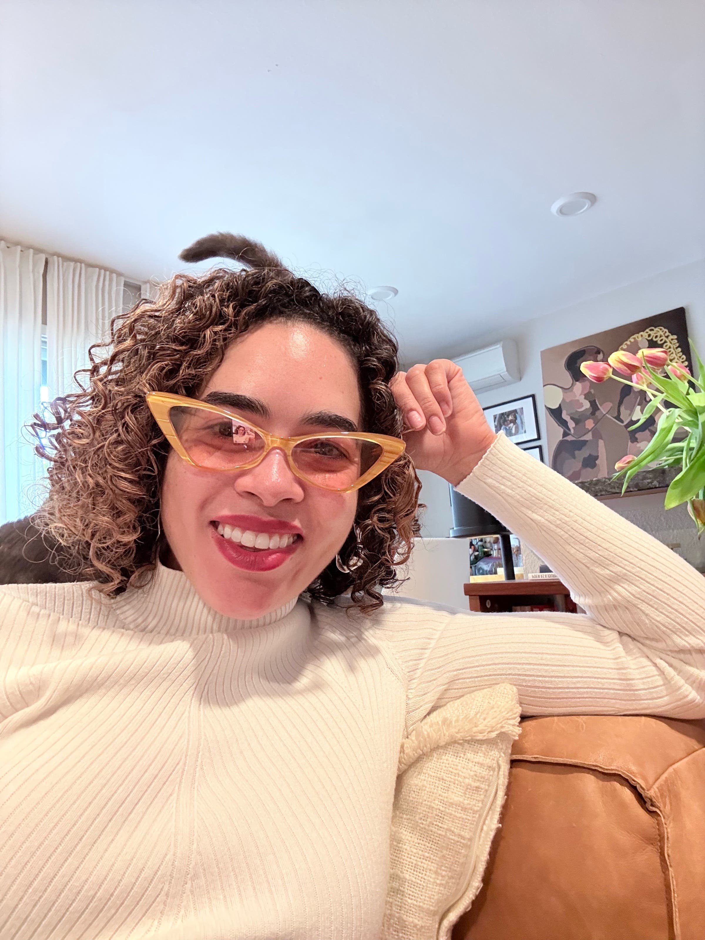 Yellow Cat Eye Sunglasses by Gucci | Rent the Runway