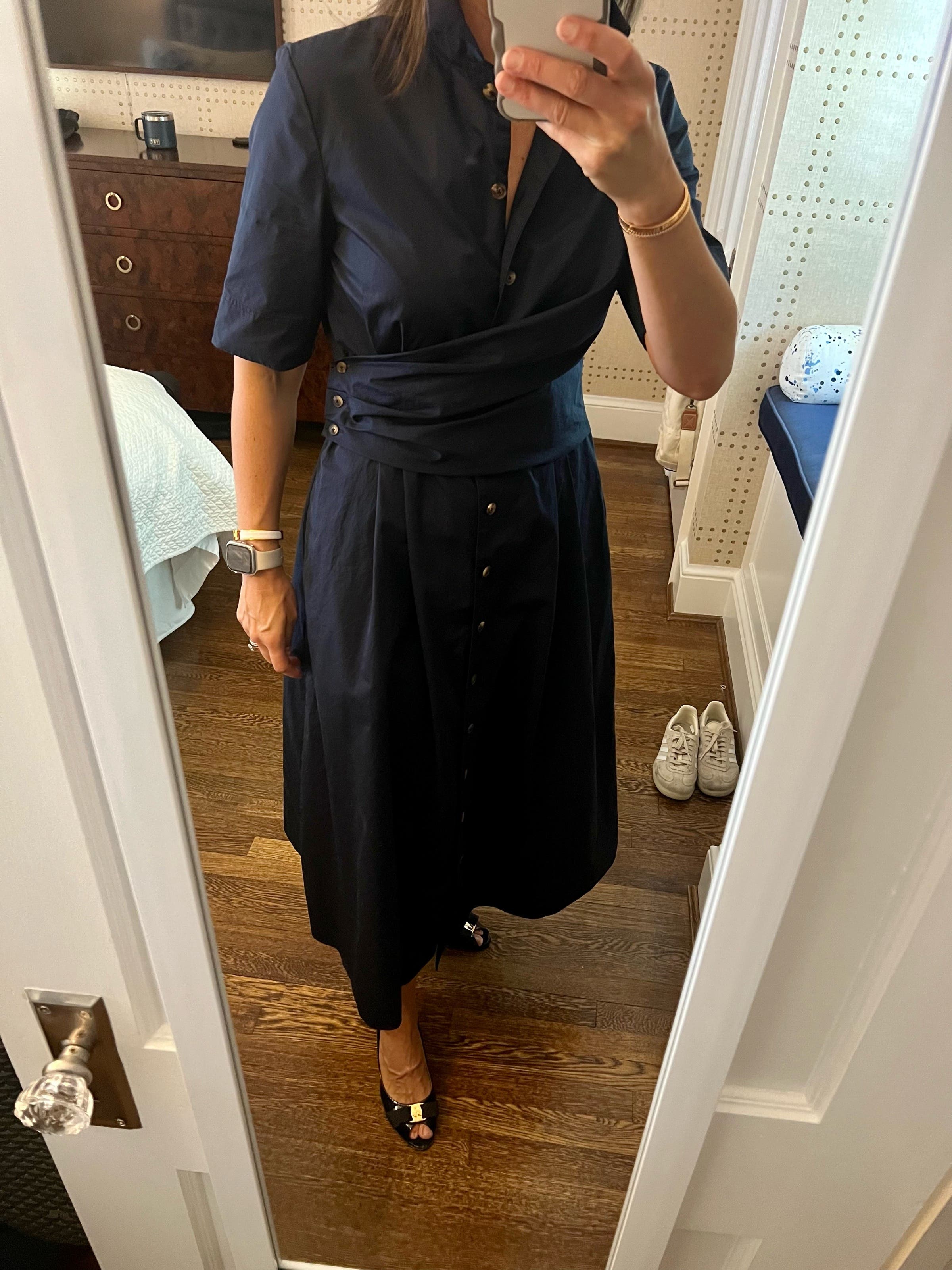 Poplin Wrap Shirtdress by Tory Burch | Rent the Runway