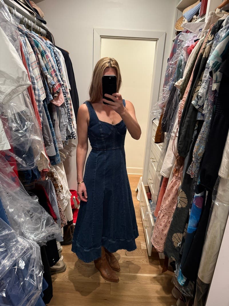 ワンピース Jason Wu Denim Midi Dress Denim Midi Dress by Jason Wu x RTR | Rent the Runway