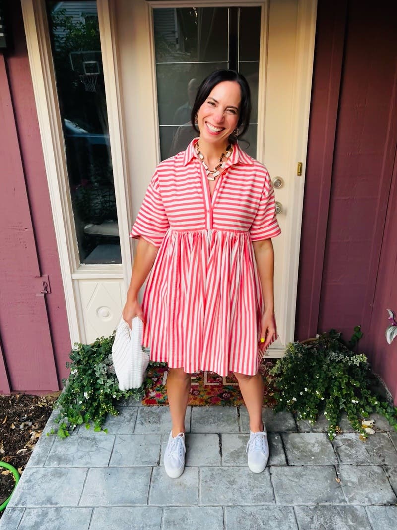 Julia Stripe Swing Shirtdress by kate spade new york | Rent