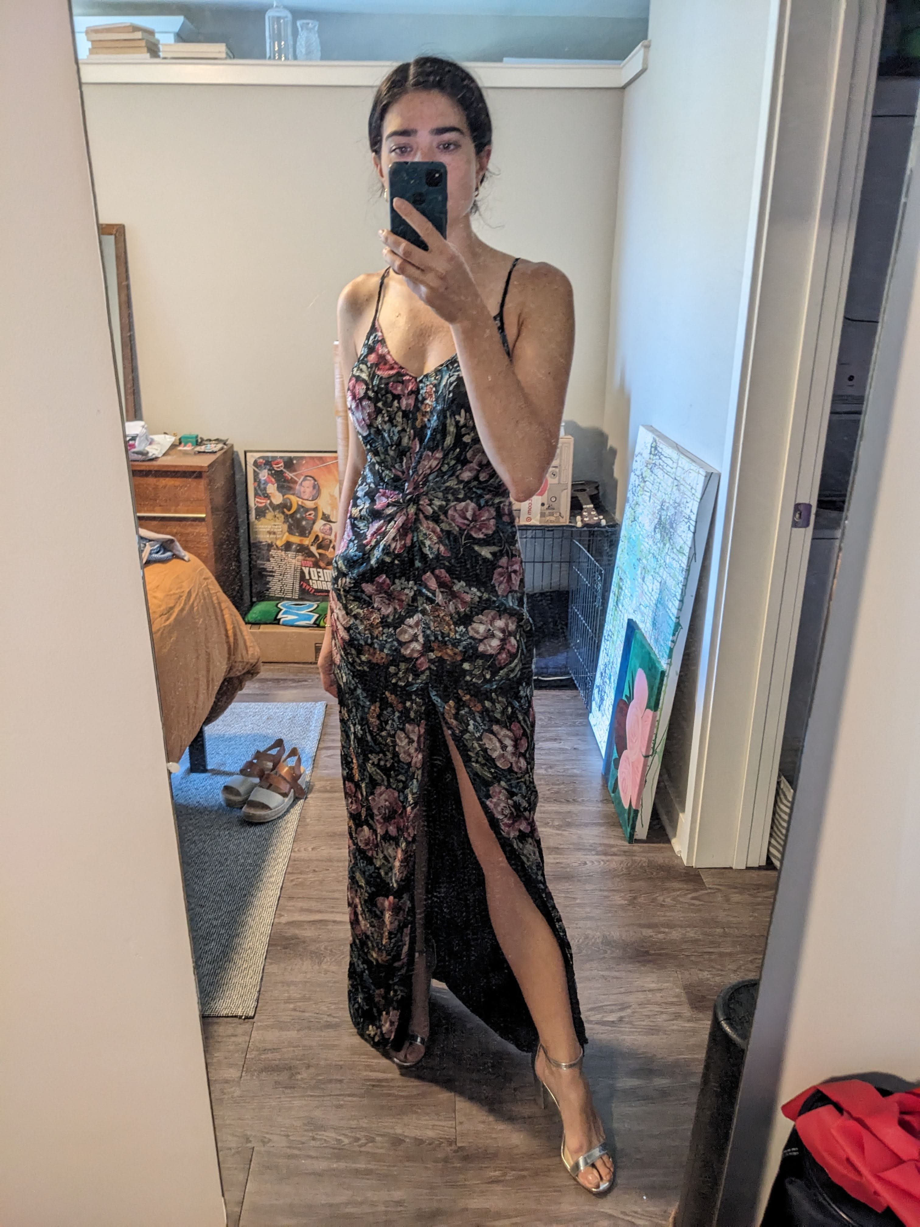 ellie maxi dress amanda uprichard Lovers and Friends Ellie Maxi Dress in Dusk Blue