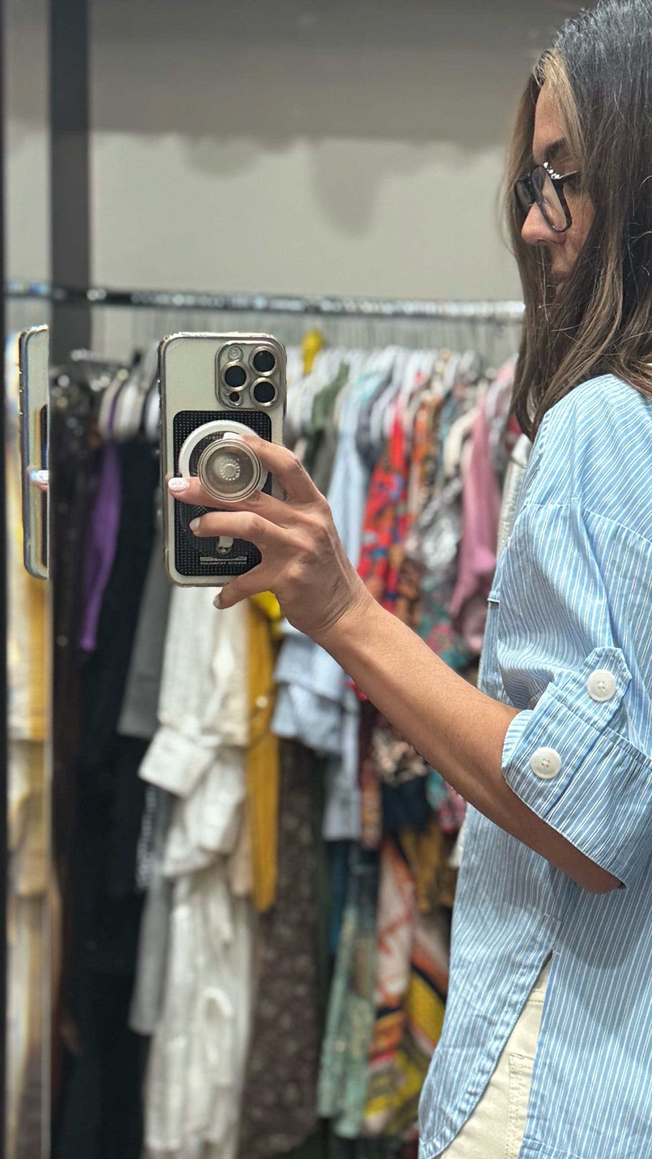 Stripe Short Sleeve Button Up Top by 3.1 Phillip Lim x RTR
