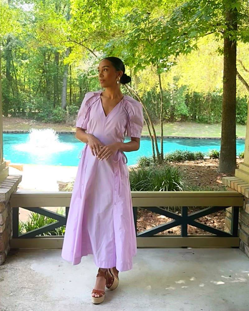 MiMi 3.1 Phillip Lim フレンチテリー パフスリーブ Puff Sleeve Midi Dress by 3.1 Phillip Lim | Rent the Runway