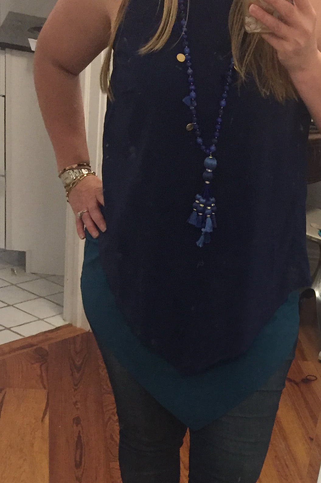 Blue Pretty Poms Tassel Pendant by kate spade new york