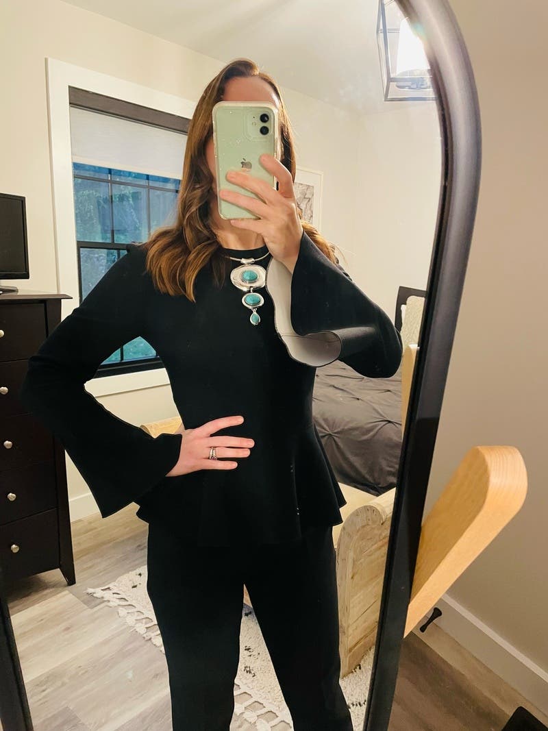 elizabeth and james peplum top